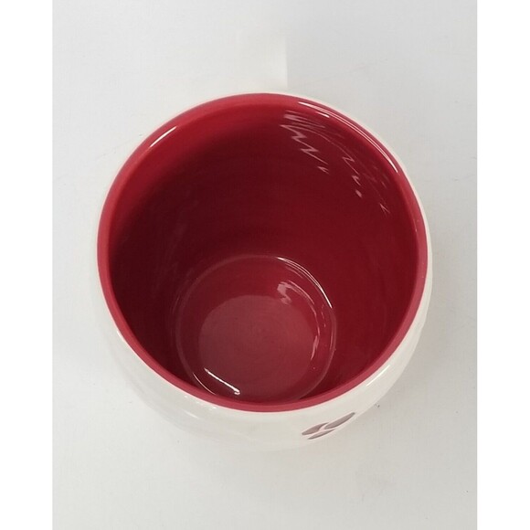 Starbucks Mug Holiday Christmas 2010 Holly Berry White Red Embossed 16oz. Cup - Picture 3 of 5